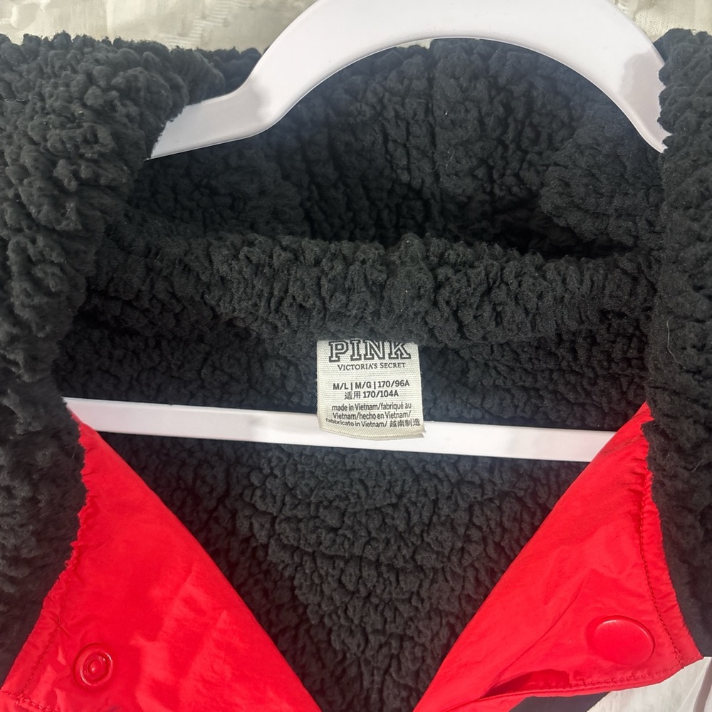 Victoria's‎ Secret Pink and Black Teddy Jacket